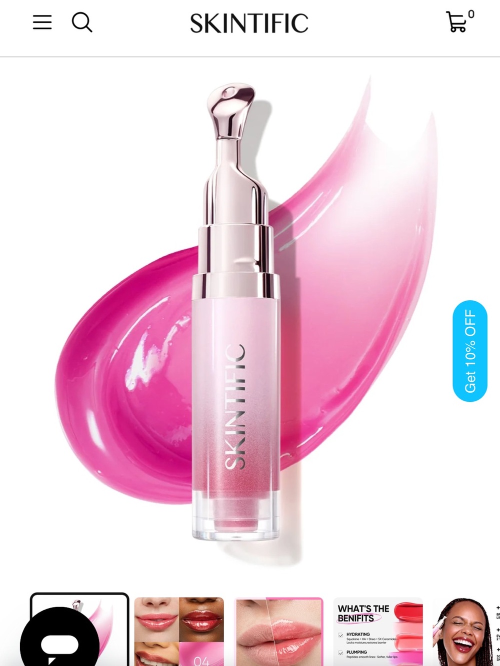 Skintific Brightening Lip Serum Pink Berry
